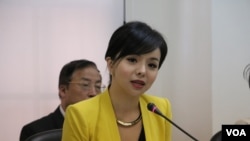 加拿大世界小姐林耶凡(美国之音杨明拍摄 )