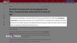 Nguyễn Xuân Phúc bị Bộ Chính trị ‘cảnh cáo’ vì vi phạm về chống tham nhũng  Nguyễn Xuân Phúc bị Bộ Chính trị ‘cảnh cáo’ vì vi phạm về chống tham nhũng