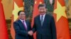 越南总理范明政2023年6月27日在北京与中国国家主席习近平会面。(美联社)