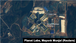 2025年1月28日,卫星公司Planet Labs在中国四川绵阳上空拍摄的卫星照片显示,绵阳在建设拥有一个中央实验舱和四只配备激光舱的“臂膀”。