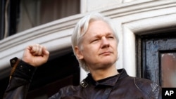 资料照:维基揭秘创办人朱利安·阿桑奇(Julian Assange)