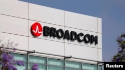 美国加州的美国芯片制造巨头博通(Broadcom)公司的标徽。