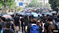 资料照片:大批香港市民自发在大浦上街表达反送中诉求。(2019年8月10日)