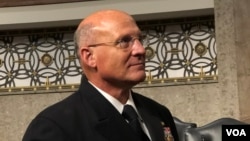 美国海军中将迈克尔·吉尔代(Michael Gilday)(美国之音黎堡2019年7月31日)