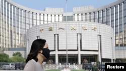 资料照:北京的中国人民银行总部大楼