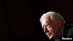 အမေရိကန်သမ္မတဟောင်း Jimmy Carter၊ ဇန် ၁၂၊ ၂၀၁၂။