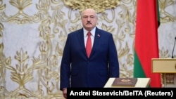 Олександр Лукашенко на церемонії в Мінську 23 вересня 2020 р.