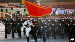 星期四,北京天安门广场举行纪念抗战胜利70周年大阅兵。