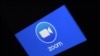 智能手机上的Zoom公司标志(2020年3月30日)。